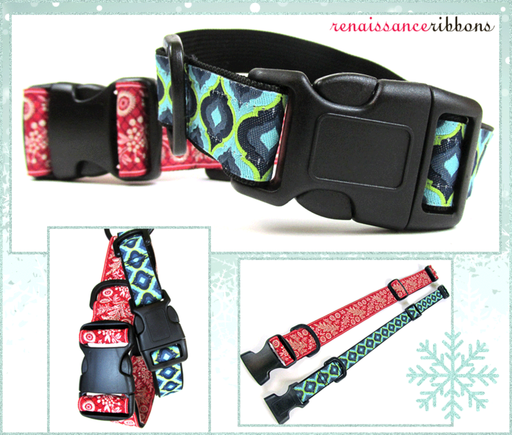 Make your pet a boutique-style dog collar and leash-Fun and easy-by Sew4Home