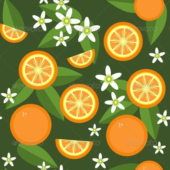 Orange Fruit Ribbon Designs