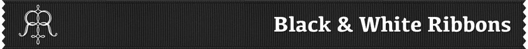 Style: Black and White Ribbons