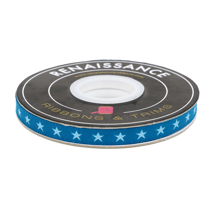 High Flight - Perfect Landing in Blue - 3/8" width - by Sarah Thomas - 15 Yard Spool