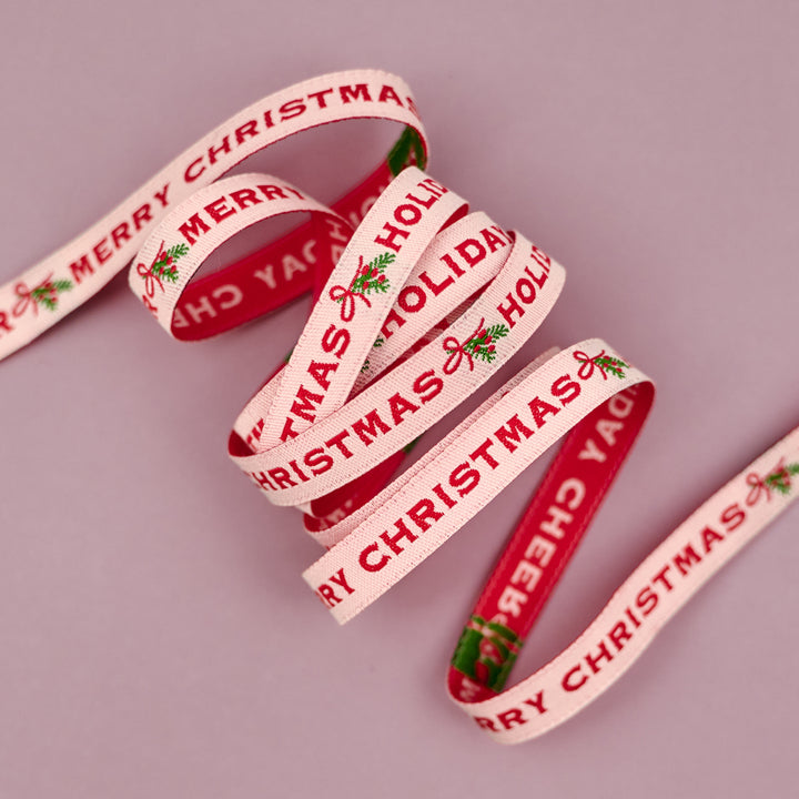 Holiday Cheer - Holiday Cheer - 3/8" width - by Stacy Iest Hsu - 15 Yard Spool