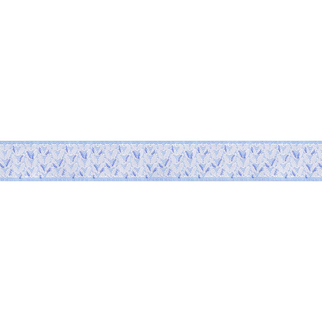 Intertwined in Blue - 5/8" width - Meadow - 15 Yard Spool