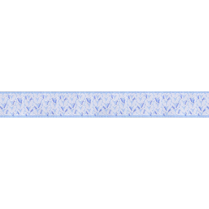 Intertwined in Blue - 5/8" width - Meadow - 15 Yard Spool