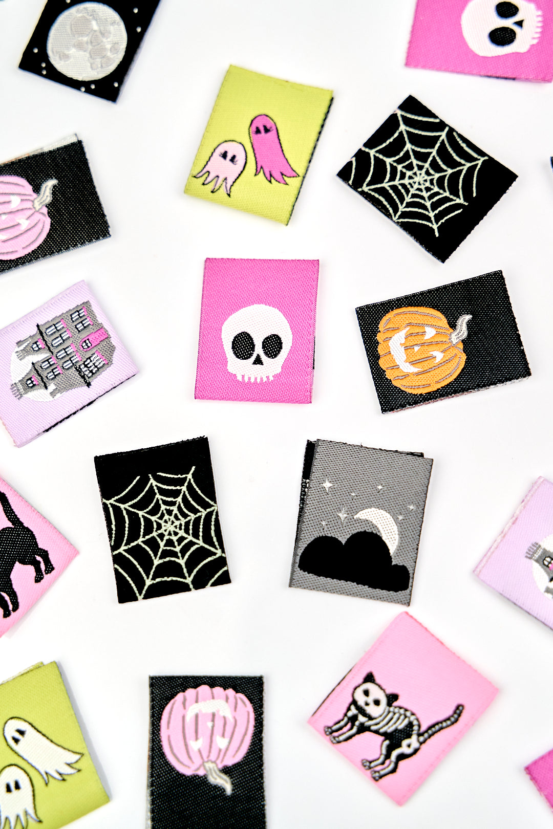 Spooky Night - Woven Label Pack - 8 PACK