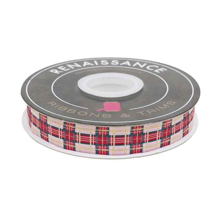 Adventale - Ribbon Plaid in Sparkle - 7/8" width - by Katarina Roccella - 15 Yard Spool