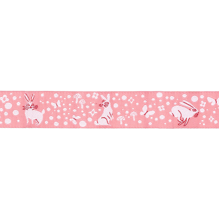 Love Letter - Bunny Dot in Pink 7/8" - by Lizzy House - 15 Yard Spool
