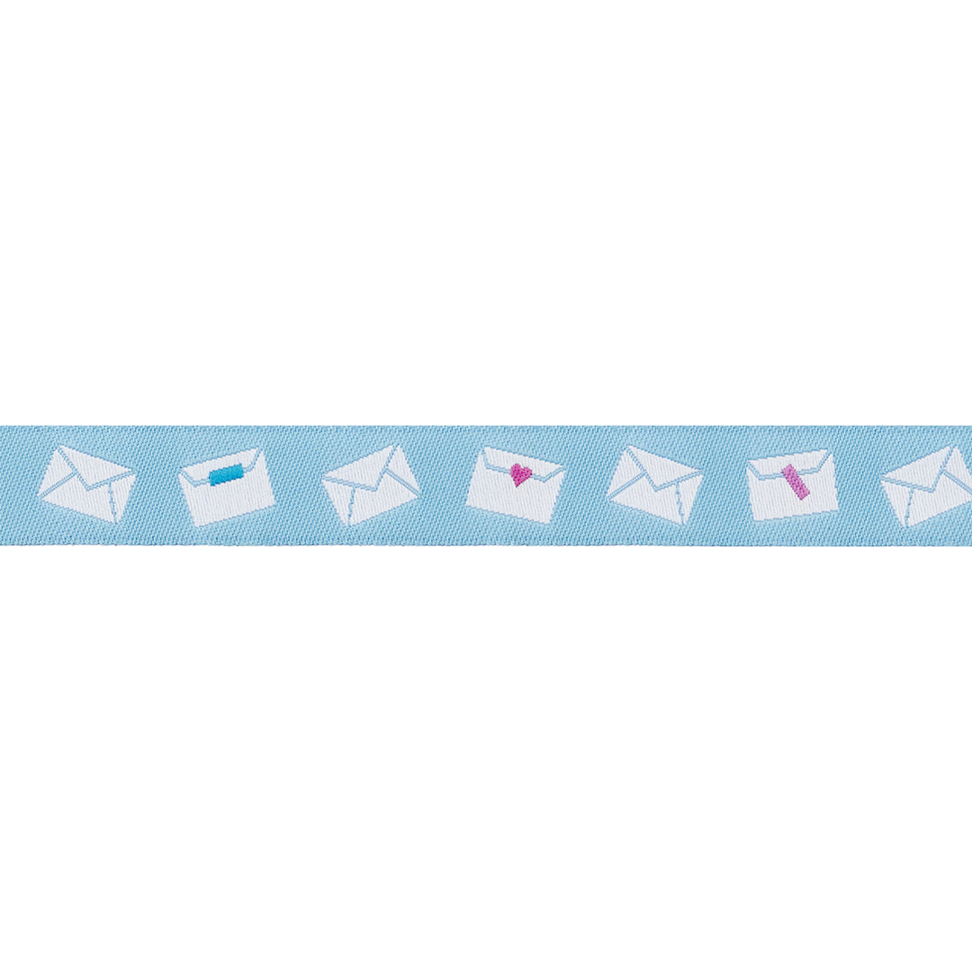 Salutations - Envelopes in Sky - 5/8" width - by Rashida Coleman Hale - 15 Yard Spool