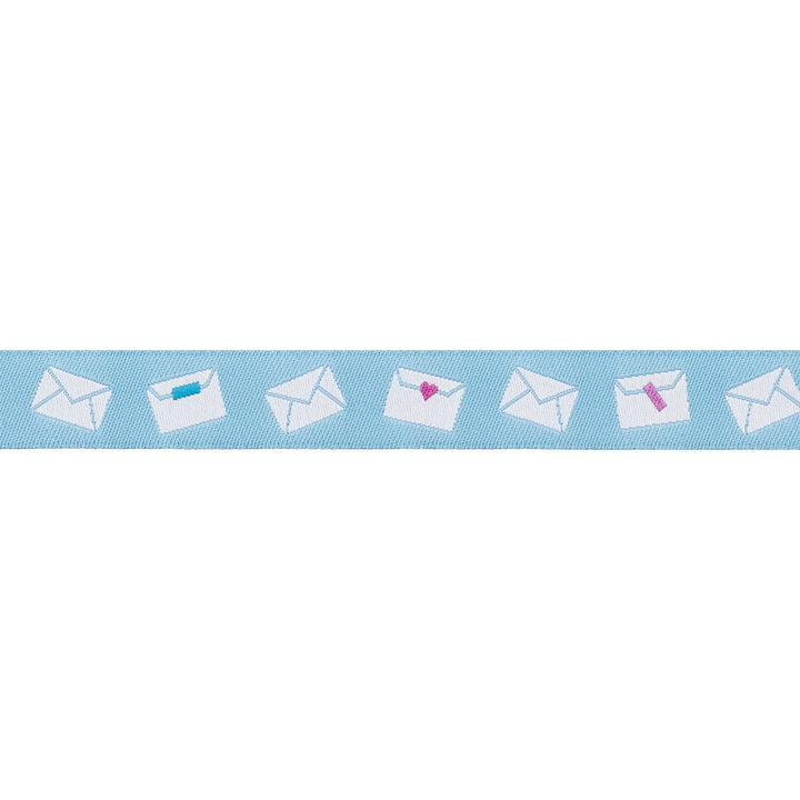 Salutations - Envelopes in Sky - 5/8" width - by Rashida Coleman Hale - 15 Yard Spool