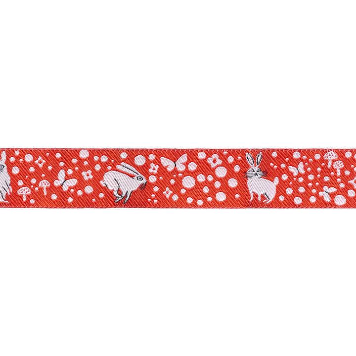 Love Letter - Bunny Dot in Red 7/8" - by Lizzy House - 15 Yard Spool