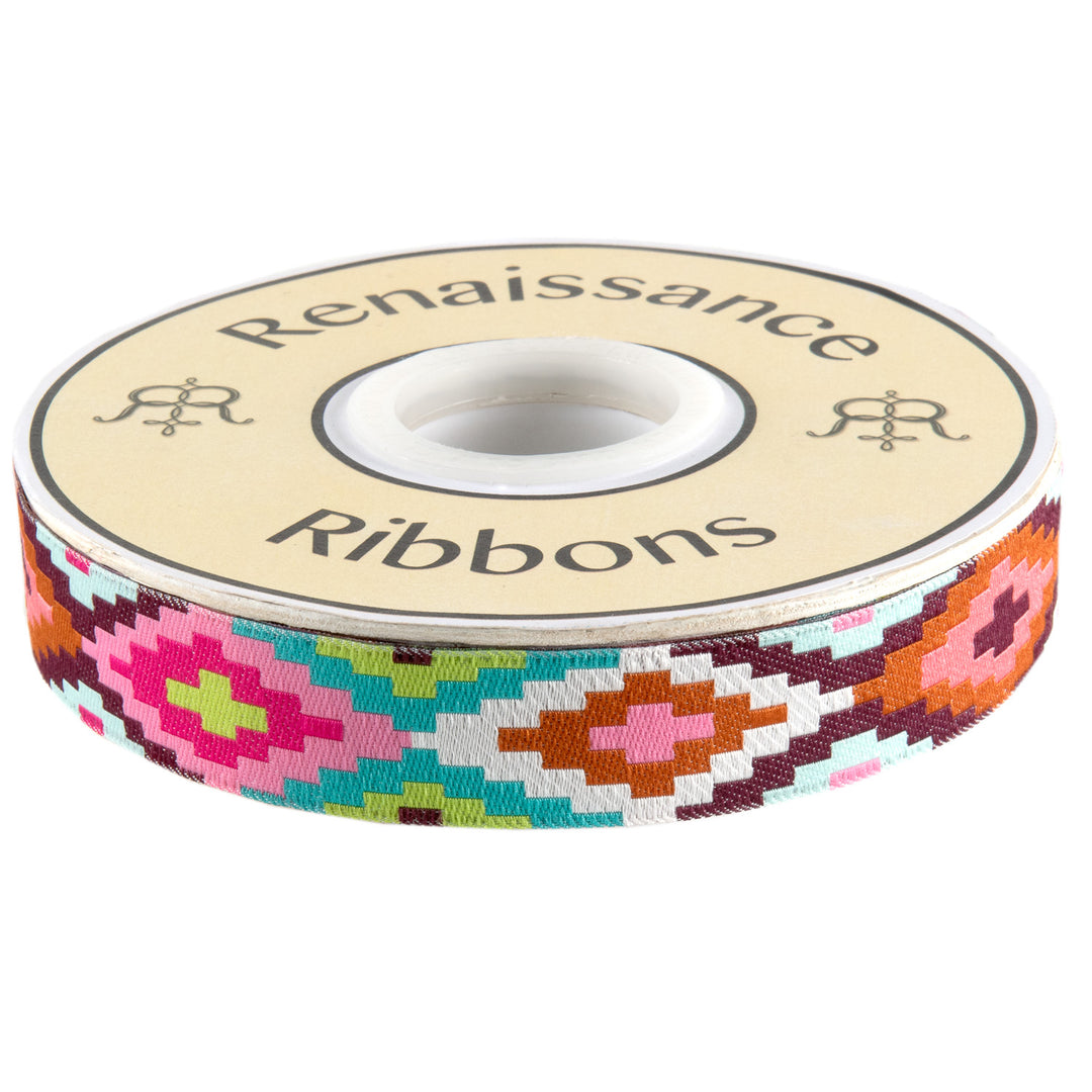 Pink Spirit Weave Ribbon by Amy Butler