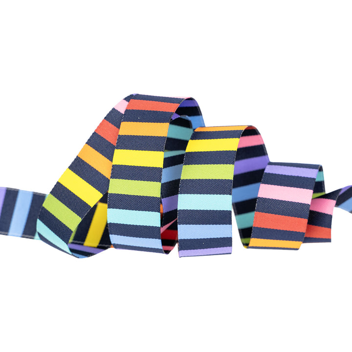 Meowter Space - Stripey - 7/8" width - by Pammie Jane - 15 Yard Spool