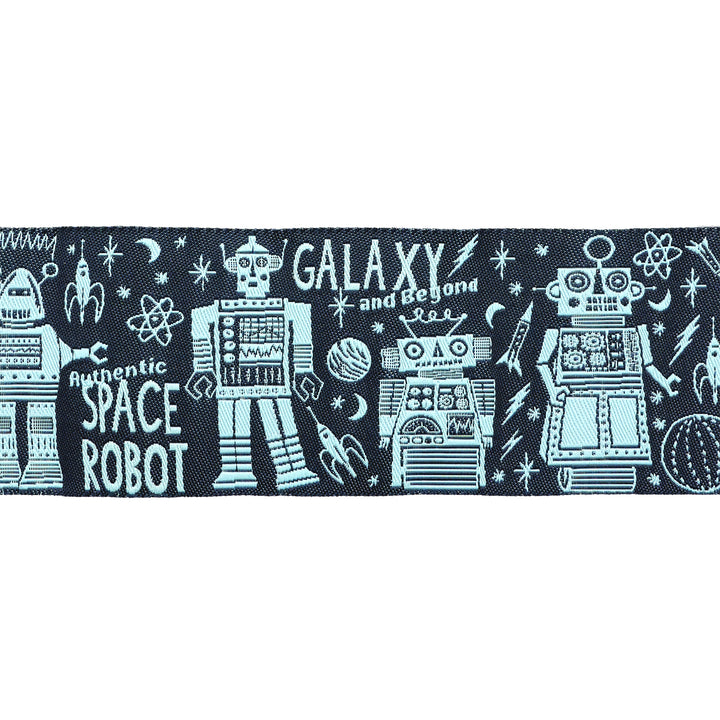 3, 2, 1... Blastoff - Space Robot in Night Sky 2" - by Stacy Iest Hsu - 15 Yard Spool
