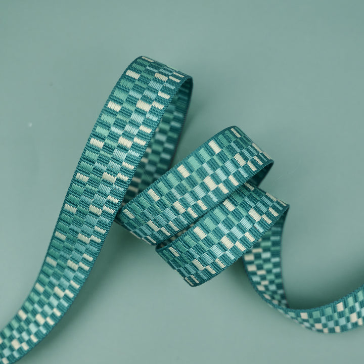 Paradise Garden - Rhapsody in Jewel - 1" width WEBBING - by Patty Basemi - 16 Yard Spool