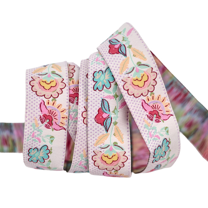 Paradise Garden - Blossom Bazaar - 1" width - by Patty Basemi - 15 Yard Spool