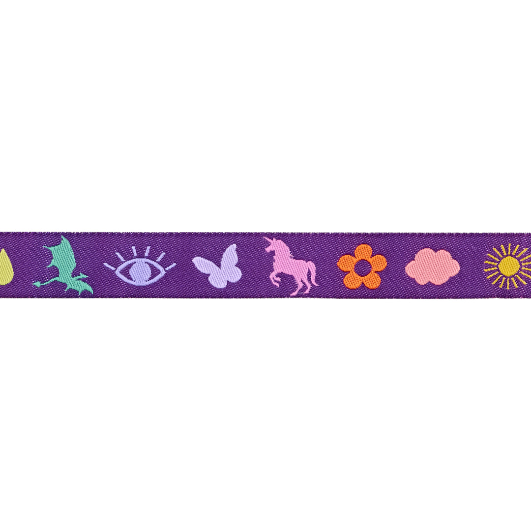 Legendary - Charmed in Midnight - 5/8" width - by Tula Pink - 15 Yard Spool (Preorder)