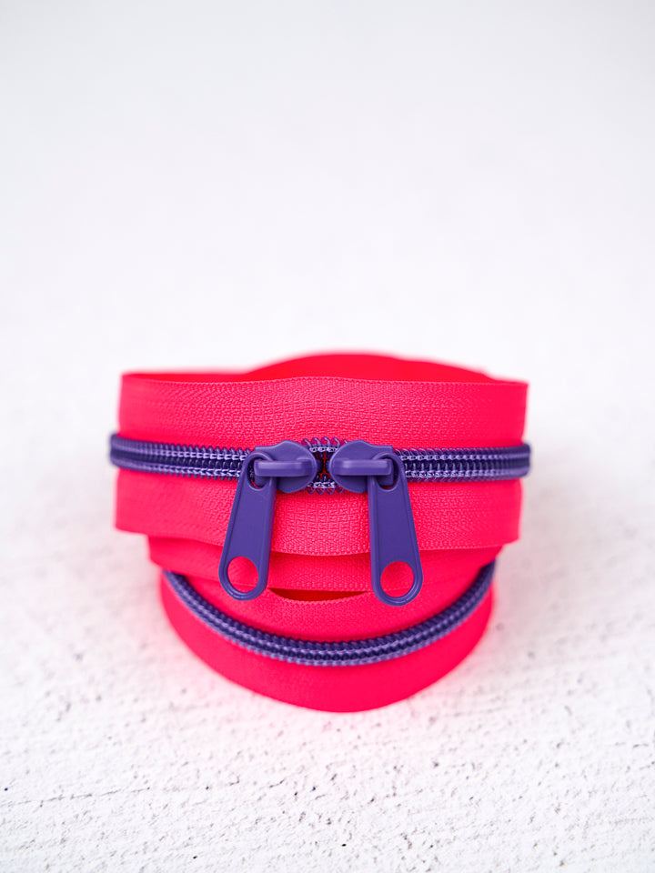 Raspberry Rave - Handbag Zipper - Renaissance Ribbons