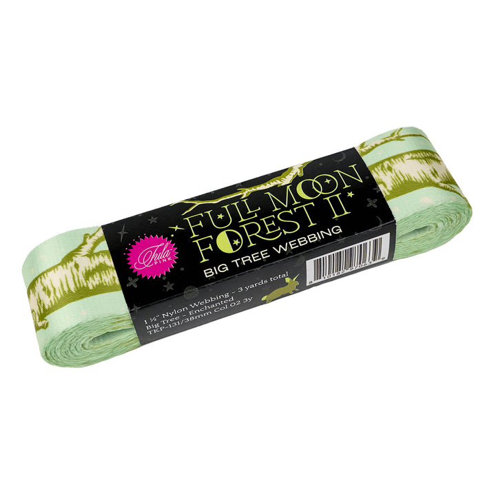 Full Moon Forest II - Big Tree Webbing in Enchanted - 1-1/2" width - by Tula Pink - 3 Yard Pack