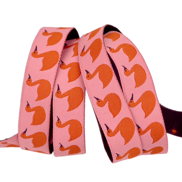 Love Letter - Cygnet in Pink 5/8" - by Lizzy House - 15 Yard Spool