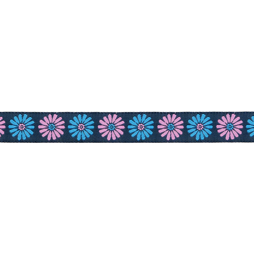 Best Day - Vintage Flower in Teal 5/8" - by Melody Miller - 15 Yard Spool
