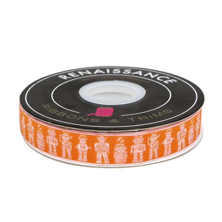 3, 2, 1... Blastoff - Beep Beep Boop in Mars 7/8" - by Stacy Iest Hsu - 15 Yard Spool