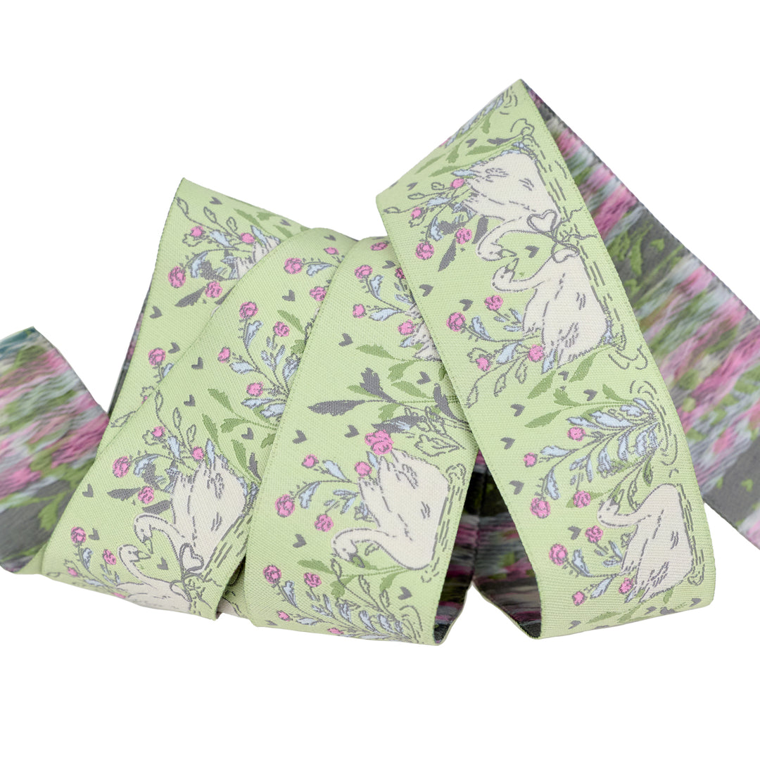 Mademoiselle - Swan Soiree - 1-1/2" width - by Patty Basemi - 15 Yard Spool