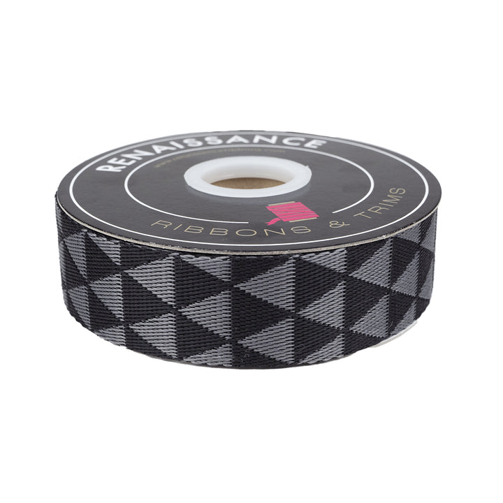 Graywork - Kinda Shady in Carbon WEBBING - 1-1/2" width - by Tula Pink - 16 Yard Spool