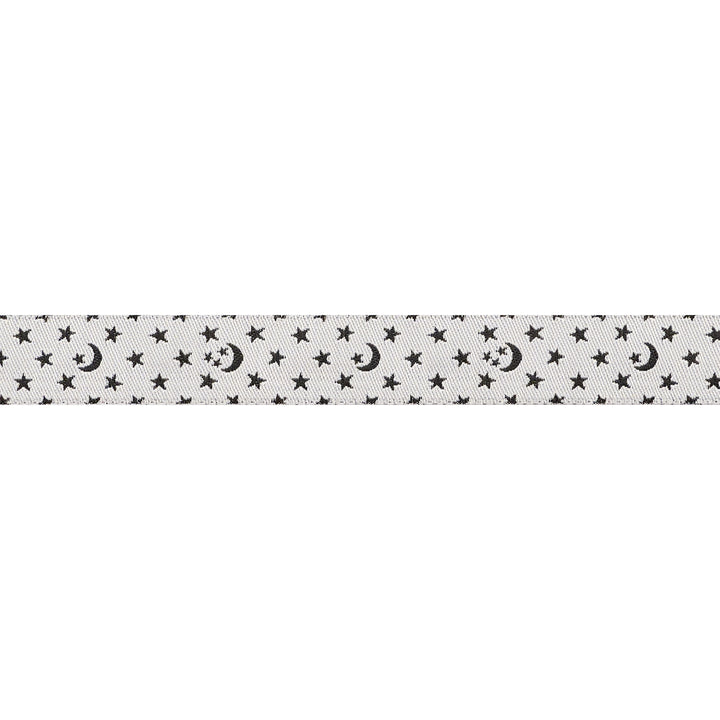 Ooh Lucky Lucky - Moon and Stars in Natural - 5/8" width - by Alexia Abegg - 15 Yard Spool