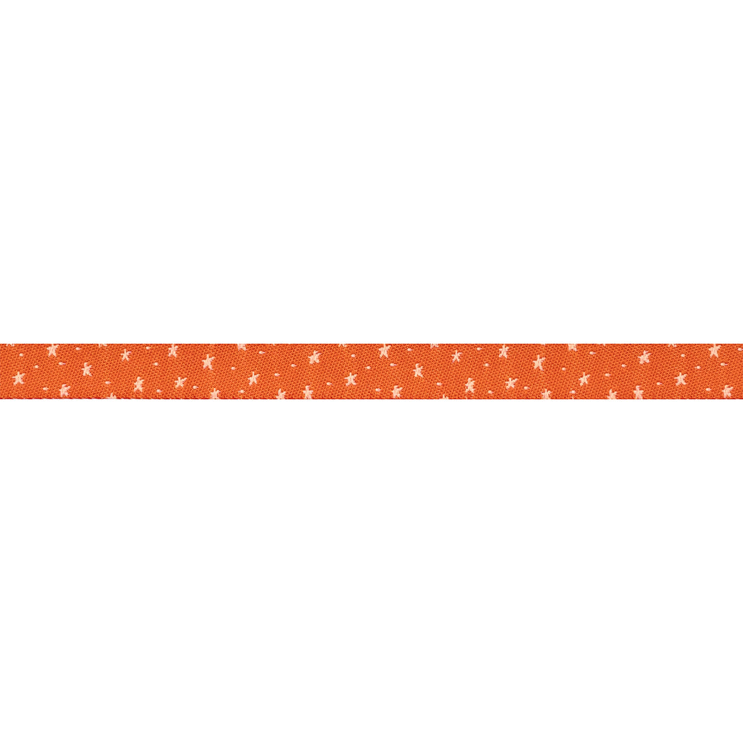 Celestial Garden - Starlit Sky in Orange - 3/8" width - by Alexandra Bordallo - 15 Yard Spool