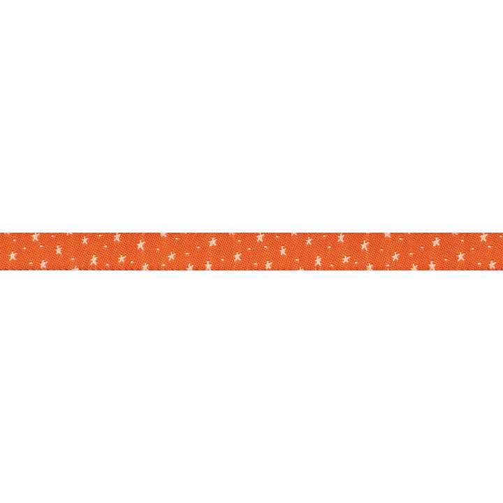 Celestial Garden - Starlit Sky in Orange - 3/8" width - by Alexandra Bordallo - 15 Yard Spool