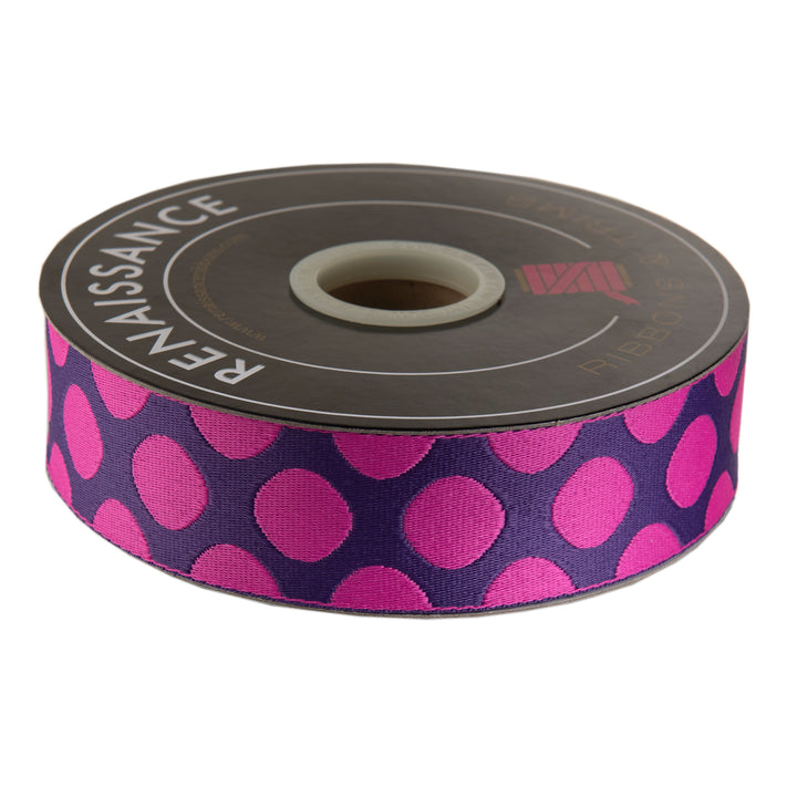 Down to Earth - Dot Webbing in Plum Crazy 1-1/2" - by Tula Pink - 16 Yard Spool (Preorder)