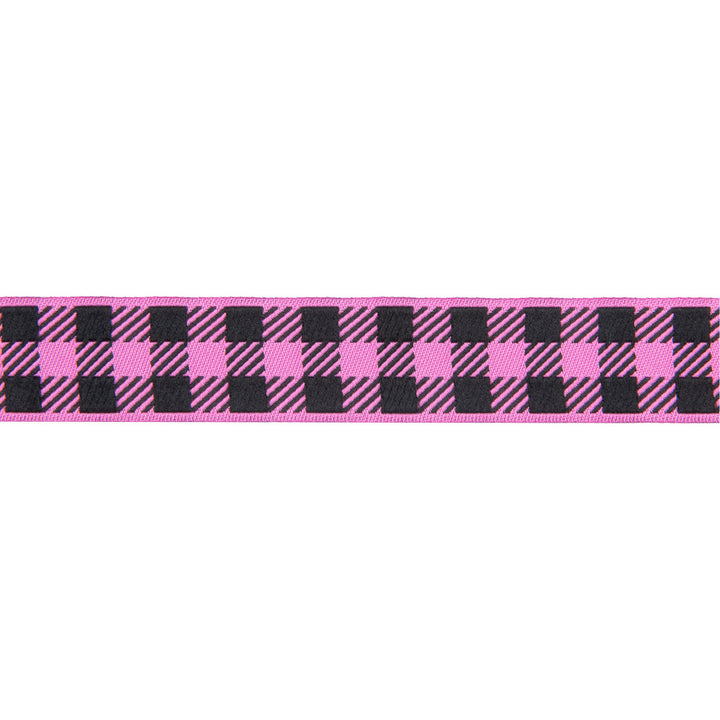Gingham Mauve and Black-7/8"