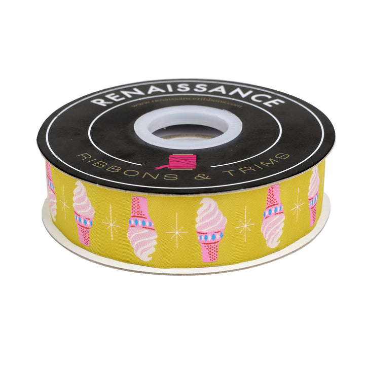 Best Day - Ice Cream in Golden Hour 1-1/4" - by Melody Miller - 15 Yard Spool