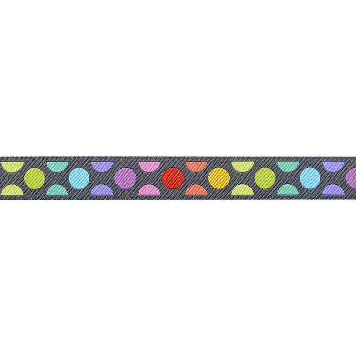 Graywork - Disco Dot in Carbon - 5/8" width - by Tula Pink - 15 Yard Spool