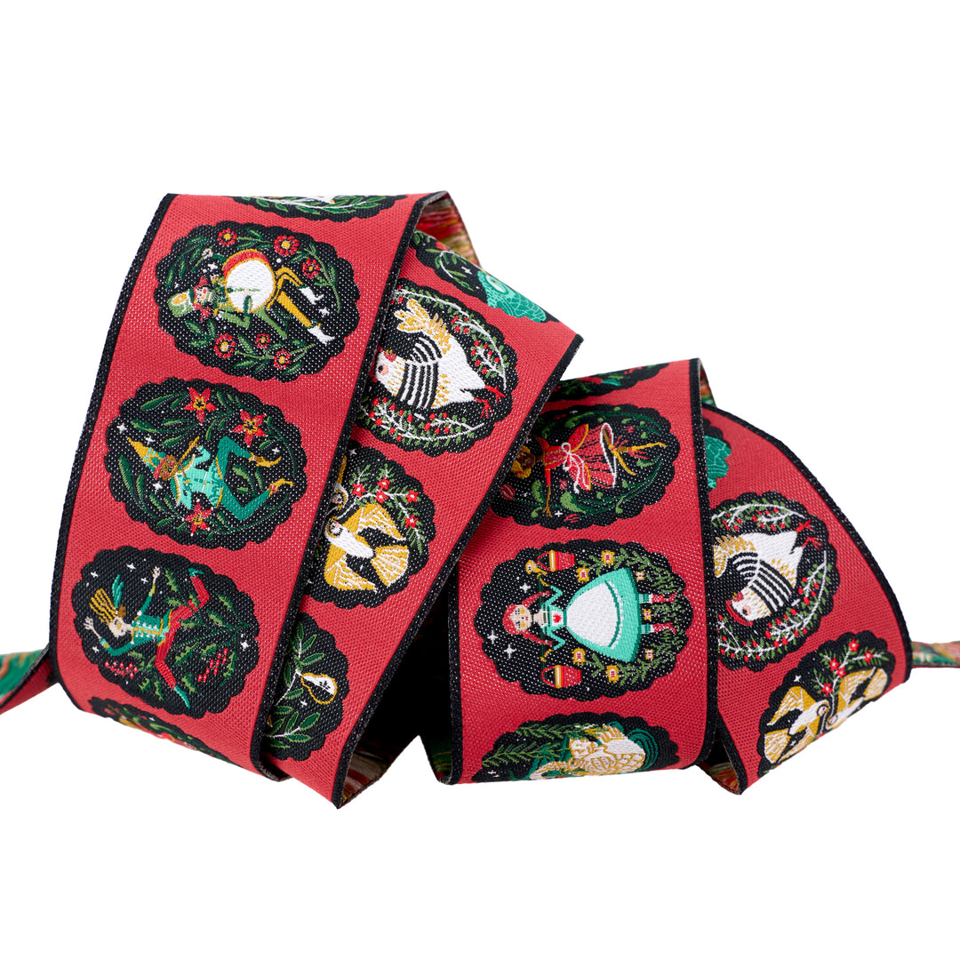 12 Days of Christmas - 12 Days - 1-1/2" width - by Cori Dantini - 15 Yard Spool