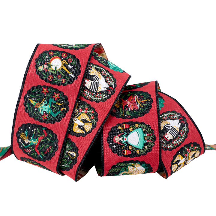 12 Days of Christmas - 12 Days - 1-1/2" width - by Cori Dantini - 15 Yard Spool