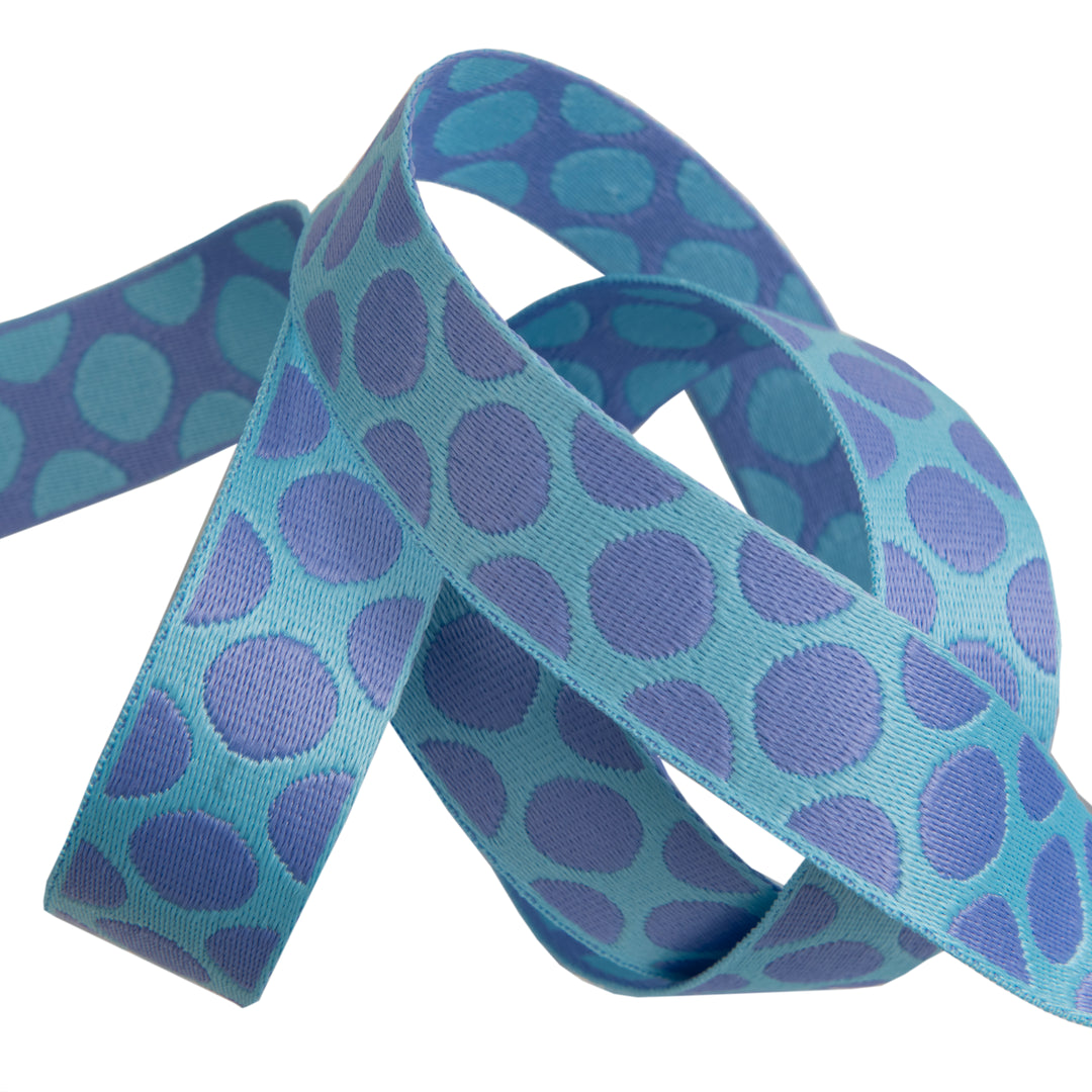 Down to Earth - Dot Webbing in Blurple 1" - by Tula Pink - 16 Yard Spool (Preorder)