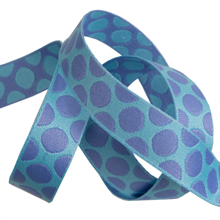 Down to Earth - Dot Webbing in Blurple 1" - by Tula Pink - 16 Yard Spool (Preorder)
