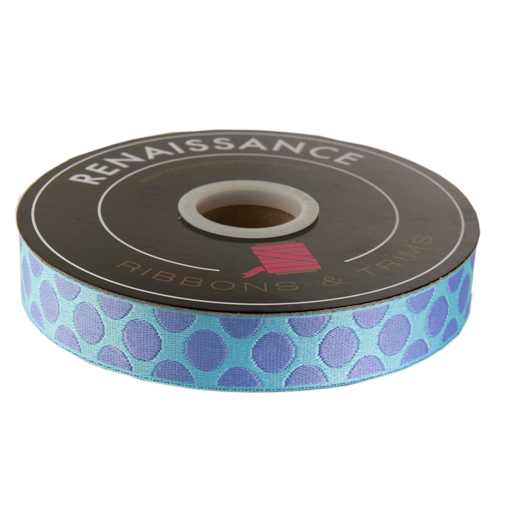 Down to Earth - Dot Webbing in Blurple 1" - by Tula Pink - 16 Yard Spool (Preorder)