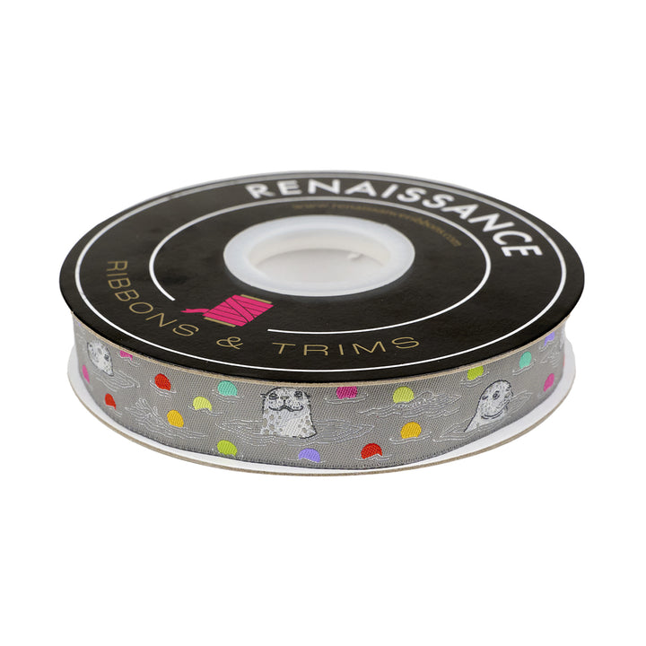 Graywork - Seal the Deal in Shadow - 7/8" width - by Tula Pink - 15 Yard Spool