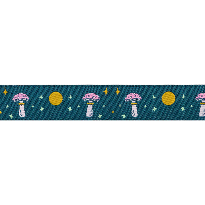 Celestial Garden - Celestial Fungi - 7/8" width - by Alexandra Bordallo - 15 Yard Spool