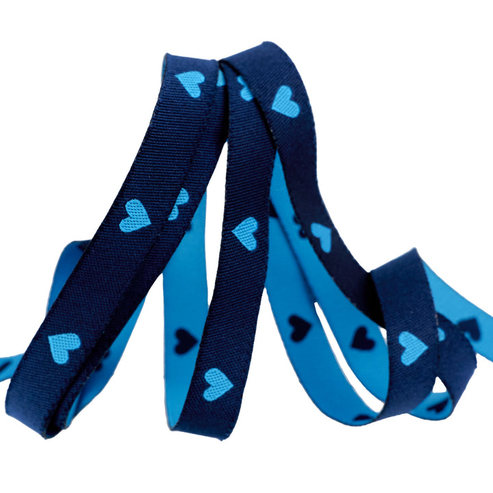 Hearts and Sparks - Hearts in Bright Blue - 3/8" width - by Melody Miller - 15 Yard Spool