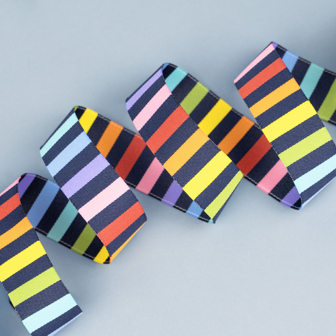 Meowter Space - Stripey - 7/8" width - by Pammie Jane - 15 Yard Spool