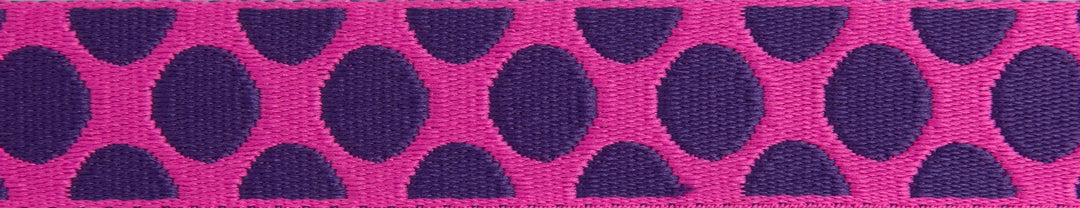 Down to Earth - Dot Webbing in Plum Crazy 1" - by Tula Pink - 16 Yard Spool (Preorder)