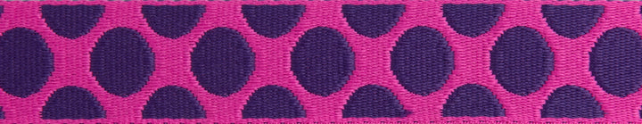 Down to Earth - Dot Webbing in Plum Crazy 1" - by Tula Pink - 16 Yard Spool (Preorder)