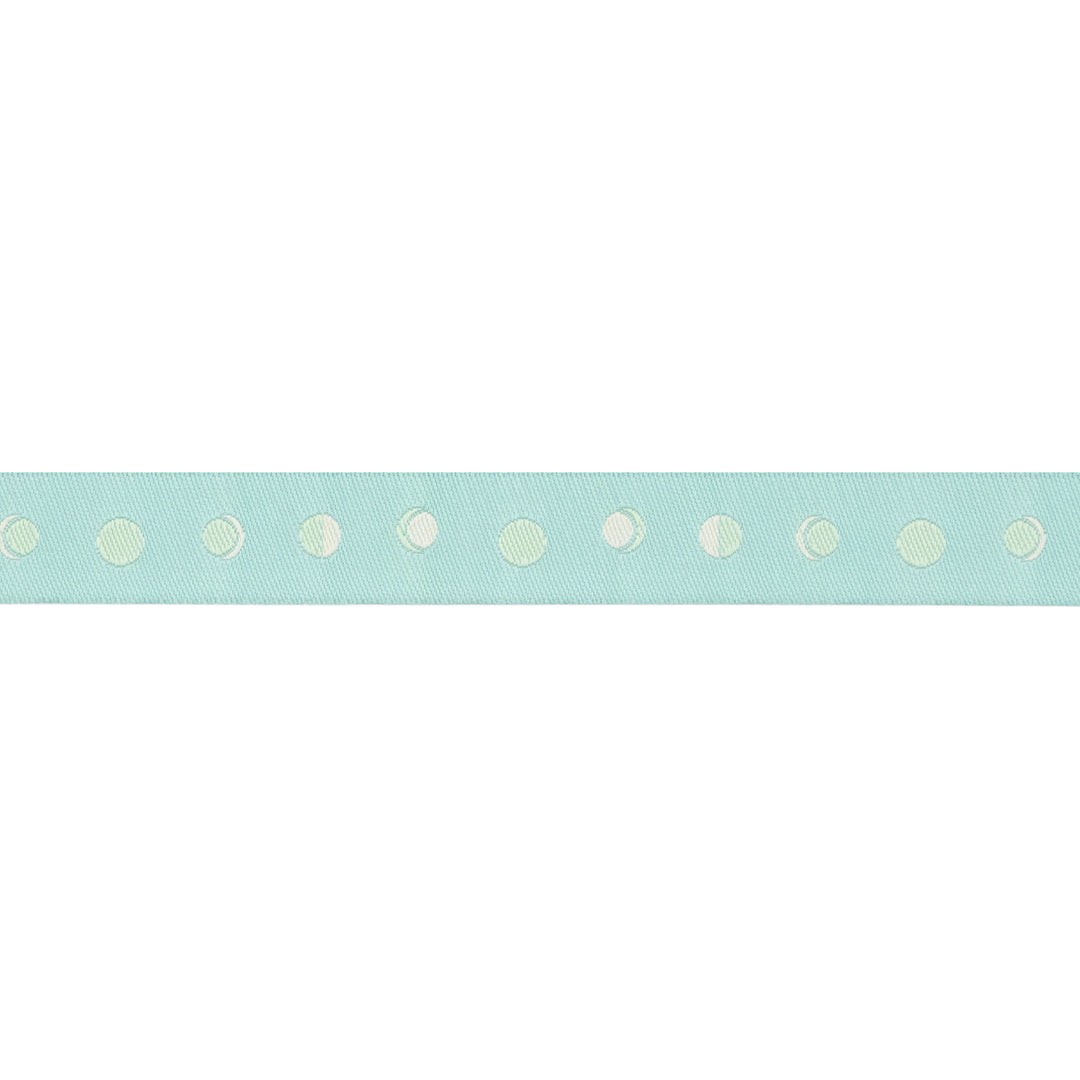Celestial Garden - Tidal Moon in Blue - 5/8" width - by Alexandra Bordallo - 15 Yard Spool