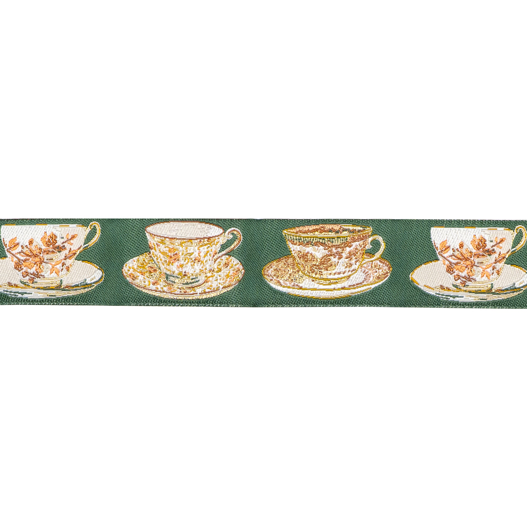 Spruce - Cup of Tea - 7/8" width - by Sharon Holland - 15 Yard Spool