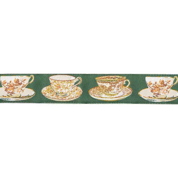 Spruce - Cup of Tea - 7/8" width - by Sharon Holland - 15 Yard Spool