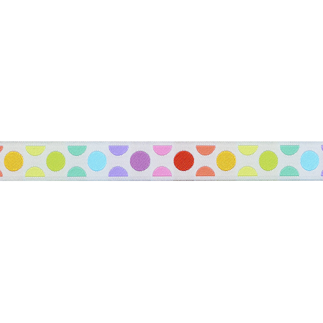 Graywork - Disco Dot in Whisper - 5/8" width - by Tula Pink - 15 Yard Spool