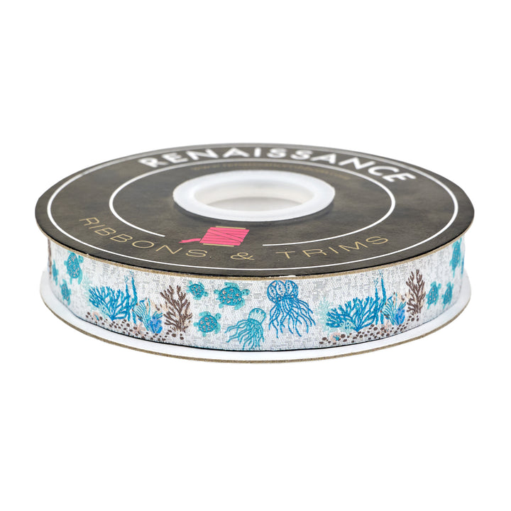 Gulf Breeze - Turtle Bay - 7/8" width - by Becca Plymale - 15 Yard Spool