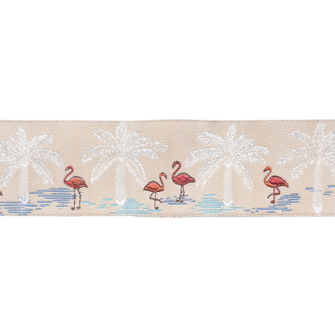 Gulf Breeze - Flamingo Paradise - 1-1/2" width - by Becca Plymale - 15 Yard Spool